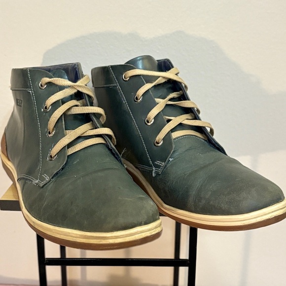 VELEZ Green & Cognac Columbian Leather Chukka Boots Size 11 - Picture 6 of 15